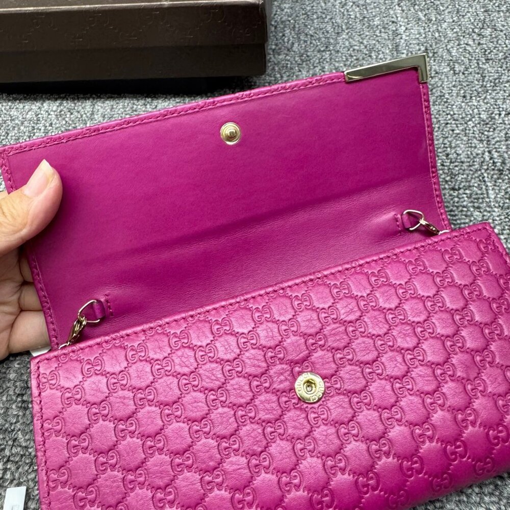 Gucci Leather Wallet on Chain 268-080625 - Picture 9 of 12